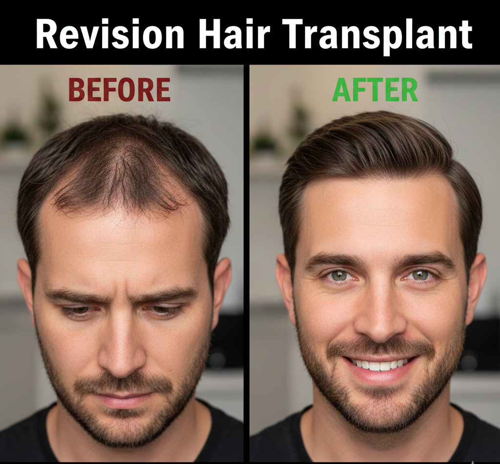 Revision Hair Transplant: How to Fix Poor Hair Transplant Results?
